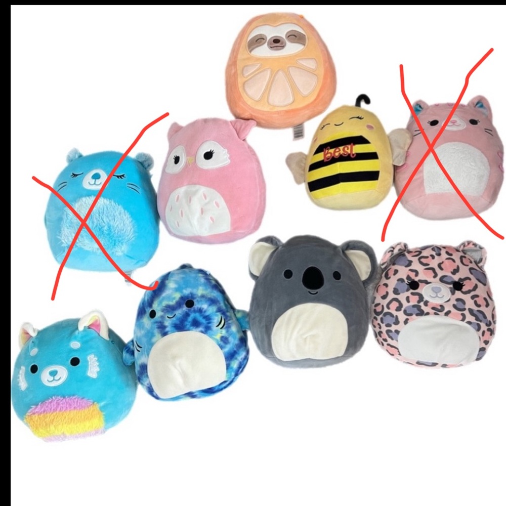 Bundle of 7 Mini Squishmallows Kellytoy